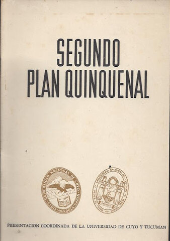 SEGUNDO PLAN QUINQUENAL