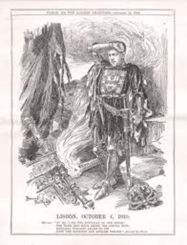 Military Revolt/King Manuel Abdictated