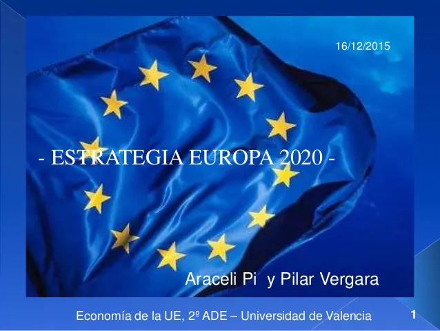 La Comisión Europea aprueba la estrategia Europa 2020