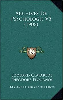 Archive de Psychologie