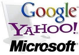 Aparición de Google, Microsoft y Yahoo!