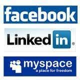 Aparición de Linkedin, MySpace y Facebook