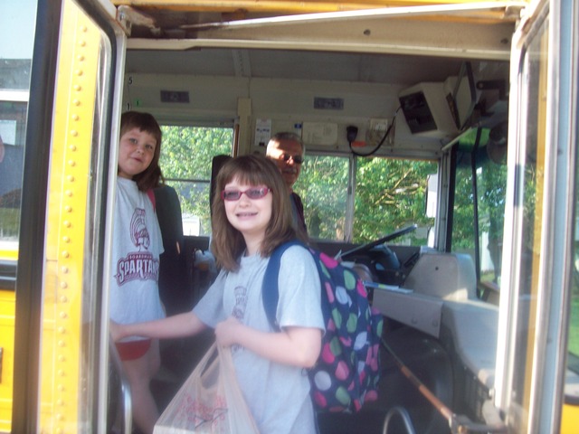 My first day at my new school, Stadium Drive Elementary School