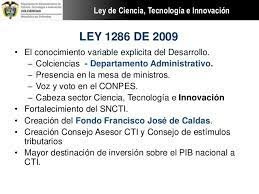 Ley 1286 de 2009