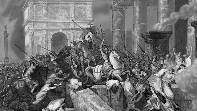 HONORIO (393-423): Saqueo de Roma