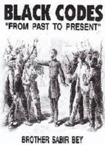 Black Codes for Slaves