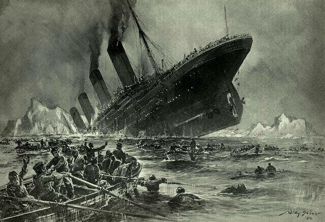 The Titanic Sinks