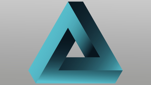 [2] Roger Penrose redescubre y publica el conocido como «Triangulo de Penrose»