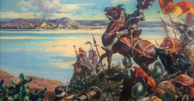 Los españoles sufren la derrota de Champotón.