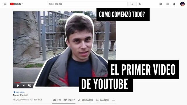 Se sube el primer video a Youtube.
