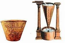 El reloj de agua es introducido a Grecia por Platon