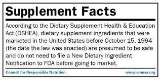Dietary Supplement Health and Education Act
