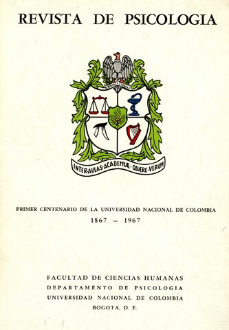 En Colombia: 1955 Revista especializada en psicología De la Facultad de la Universidad Nacional, fundada por el Dr. Luis Jaime Sánchez y dirigida por el Dr. Mateo V. MankeIiunas.