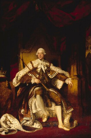 King George lll comes to the throne in England