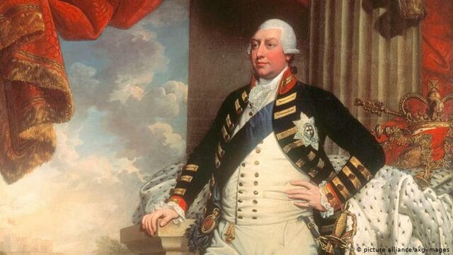 king george III comes to the throne in england