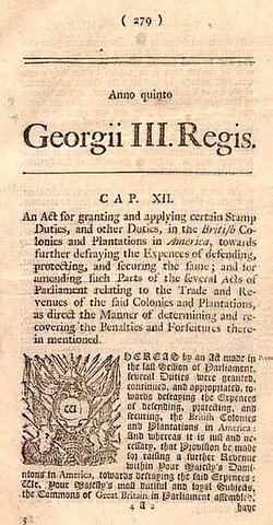 Stamp Act of 1765