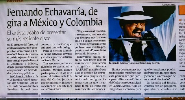 De gira por Mexico y Colombia