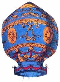 Os irmão Joseph-Michel Montgolfier e Jacques-Étienne Montgolfier inventam o balão de ar quente