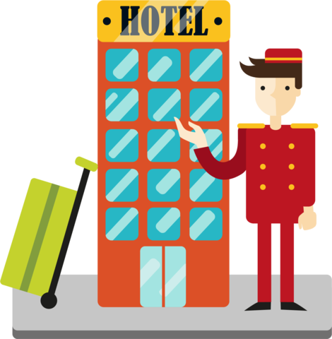 Es en este momento cuando aparecen los primeros alojamientos con el  nombre de hotel (palabra francesa que designaba los palacios urbanos).