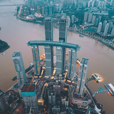 El "Cristal" en Chongqing, en China.