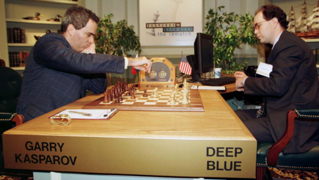 Deep blue defeats Gary Kasparov