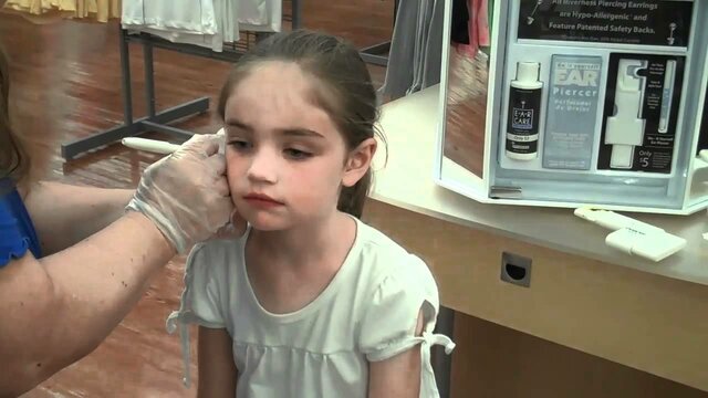 Getting my ears pierced