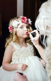 Flower girl at aunts wedding