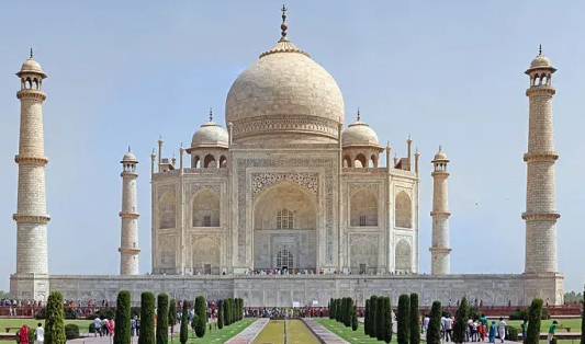 Taj Mahal is built
