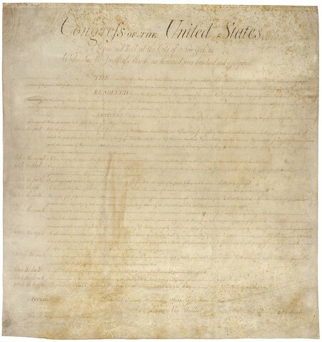 Bill of Rights adopted