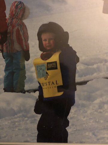 started learning to ski