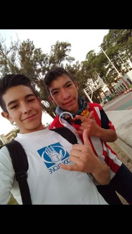 Foto con mi mejor amigo