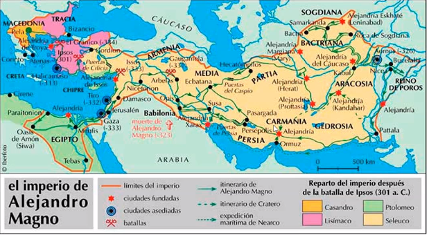 Reparto del Imperio de Alejandro Magno