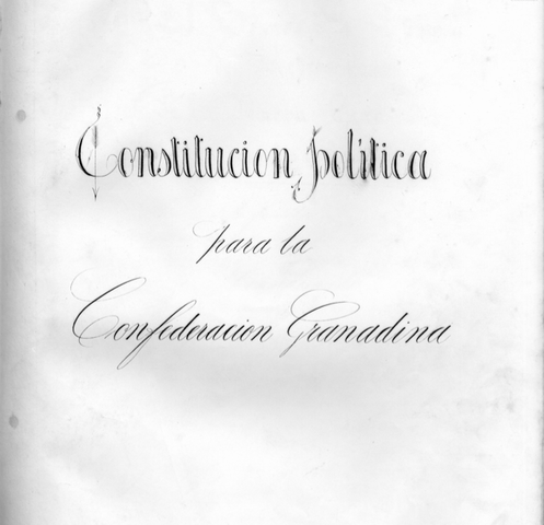 1858 - Constitución Política de la Confederación Granadina