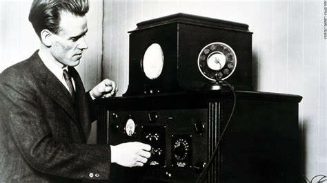 The first television broadcast