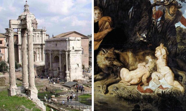 Rómulo y Remo fundan Roma