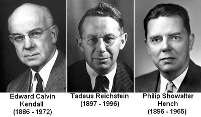 Edward Calvin Kendall, Phillip Showalter Hench y Tedens Reichstein