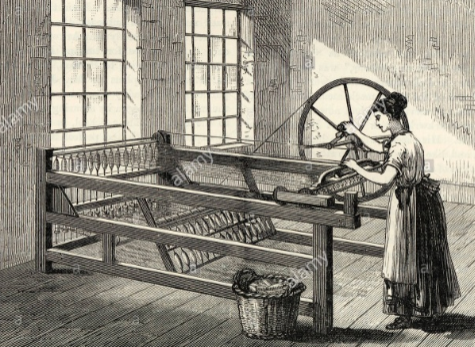 Aparece Máquina de hilar