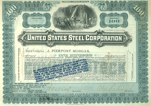 J.P. Morgan Founds U.S. Steel