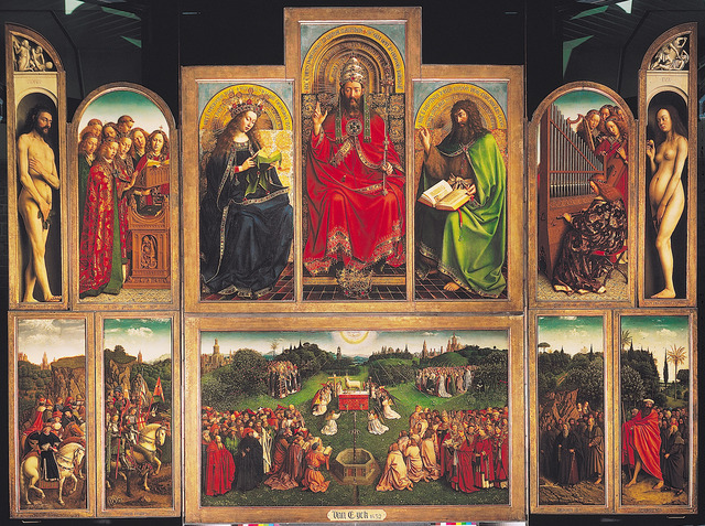 Ghent Altarpiece open