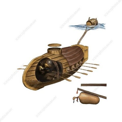 Construcción del primer submarino