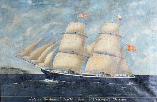 Aparece el bergantín-goleta