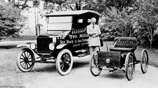 Industrialización del automóvil por Henry Ford