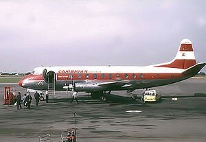 Entra en servicio el Vickers Viscount, primer avión de línea en usar turbohélice
