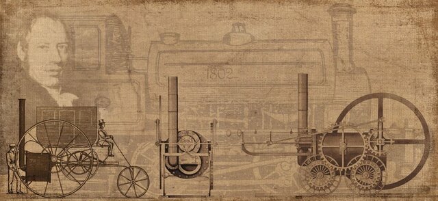 Primer locomotora.