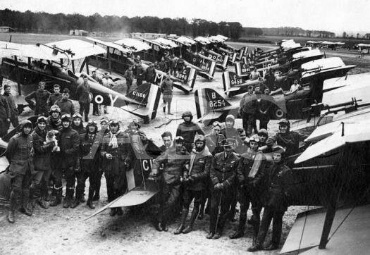 Gran desarrollo de la aviación por la 1ra guerra mundial.