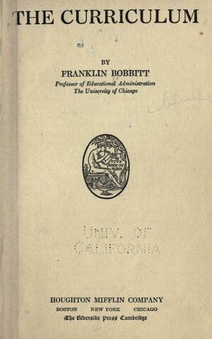 Primera publicación que hace Franklin Bobbitt de su libro titulado The Curriculum.