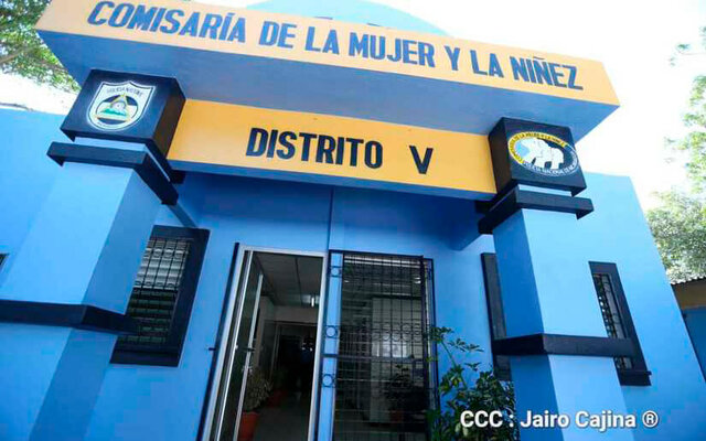 Comisaria de la mujer y la niñez en Managua.