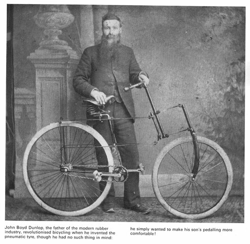 John Dunlop inventa los neumáticos