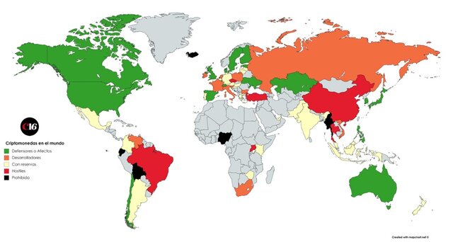 México se posiciona como el 6to lugar a nivel mundial de uso de criptomonedas, por encima de países como España, Alemania o Canadá.