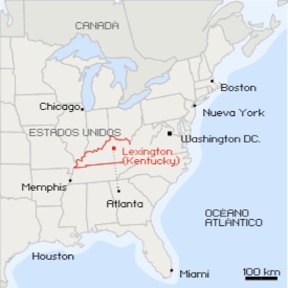 Kentucky empieza a formar parte y se convierte en el decimoquinto estado